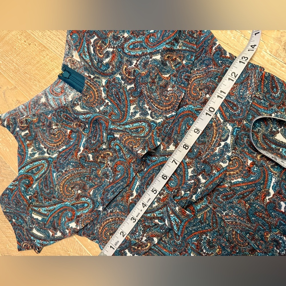 Michael Kors Chain Strap Paisley Maxi Dress S - Picture 7 of 9